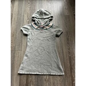 VTG Mossimo Nordic Lambswool Babydoll Tie Top Twee Coquette Dainty Ditsy
